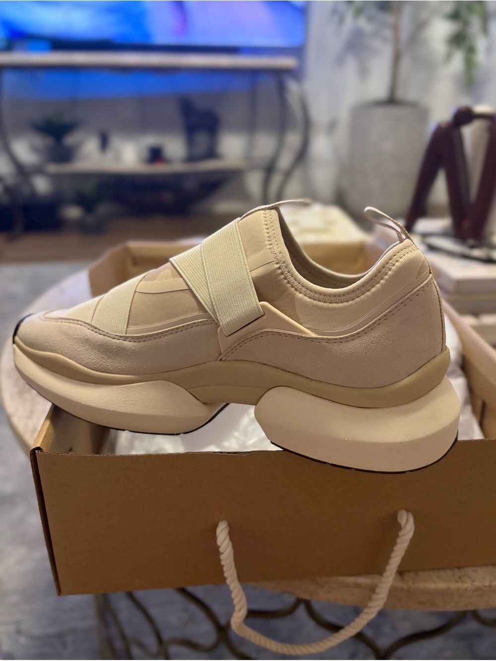 Nurture by Lamaze Beige Slip-On Chunky Sneaker